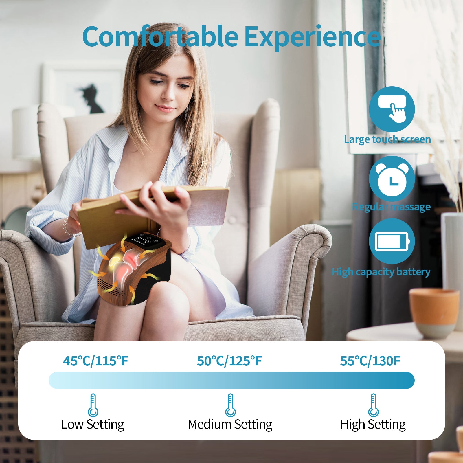 KneeRelief Pro - Heated Infrared Knee Massager