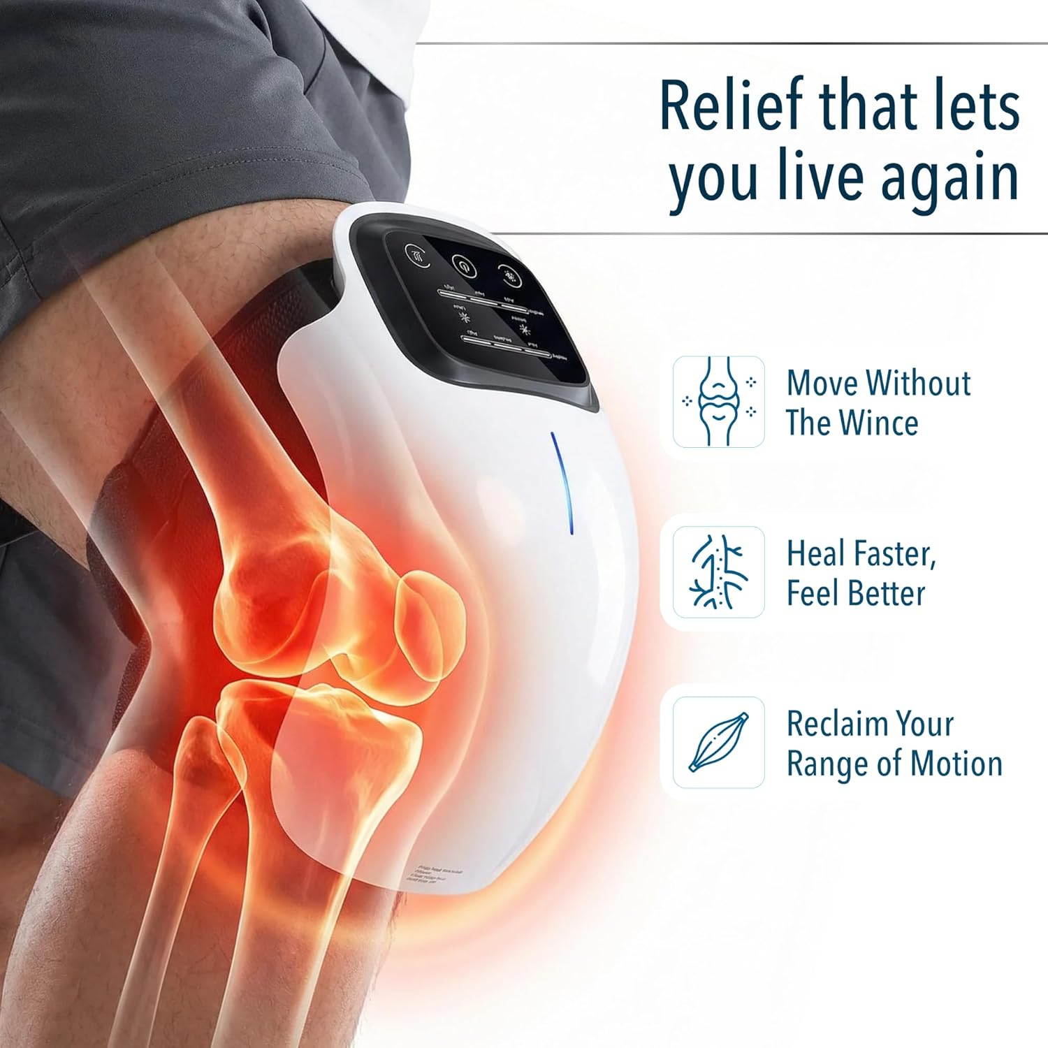 KneeRelief Pro - Heated Infrared Knee Massager